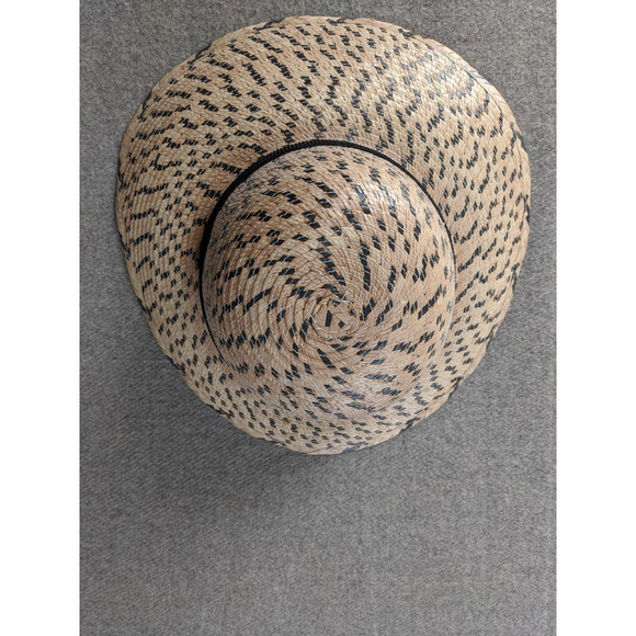 Tula Austin Straw Woven hat Sun Beach Wide Brim One Size Made In Mexico EUC - Picture 5 of 6